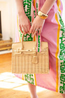 Margo Camel -  Wicker Handbag-9