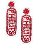 Phillies Drop  - Fabric Backed Earrings-2