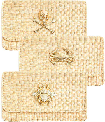 Ruby Straw Clutch - 0