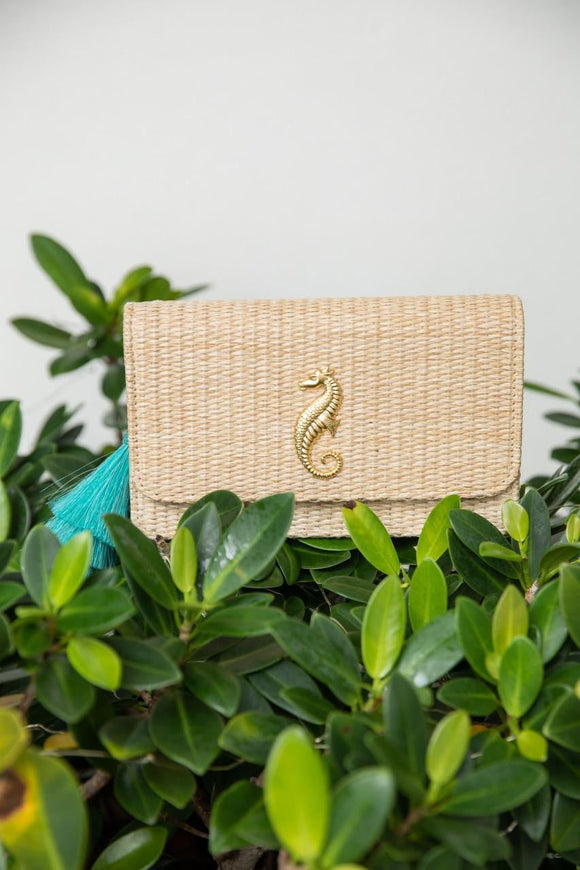 Ruby Straw Clutch