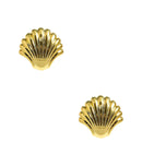 The Meeghan - Gold Shell Stud - 18k Gold Plated - Meeghan Mullin x Lisi Lerch Collection-2