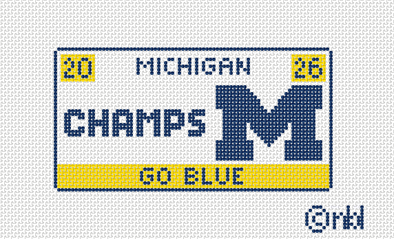 Michigan License Plate- CHAMPS