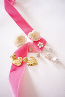 Martha - Heart Mother of pearl stud earring - 18k gold plated-Darby Clark Collection-4