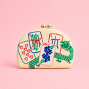 Mahjong Clutch- Embroidered-1