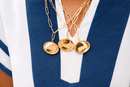 Map - Beach Tag Charm Necklace – 18k Gold Plated-2