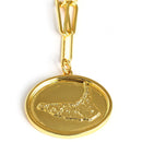 Map - Beach Tag Charm Necklace – 18k Gold Plated-7