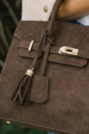 Margo -  Faux Suede Handbag-3