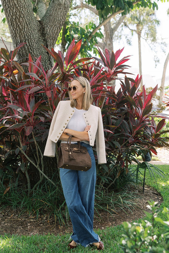 Margo -  Faux Suede Handbag