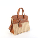 Margo Camel -  Wicker Handbag-13