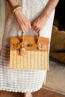 Margo Camel -  Wicker Handbag-2