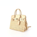 Margo Camel -  Wicker Handbag-20