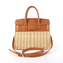 Margo Camel -  Wicker Handbag-14