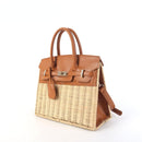 Margo Camel -  Wicker Handbag-17