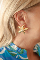 Marina Starfish Stud Earring - 18k Gold Plated-3