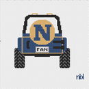 Navy Jeep Needlepoint Canvas, 4 in., 18 Mesh-1