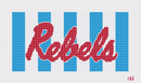 Ole Miss- Rebels Lumbar Pillow-1