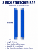 Stretcher Bars- 3D 8 inch pair-6
