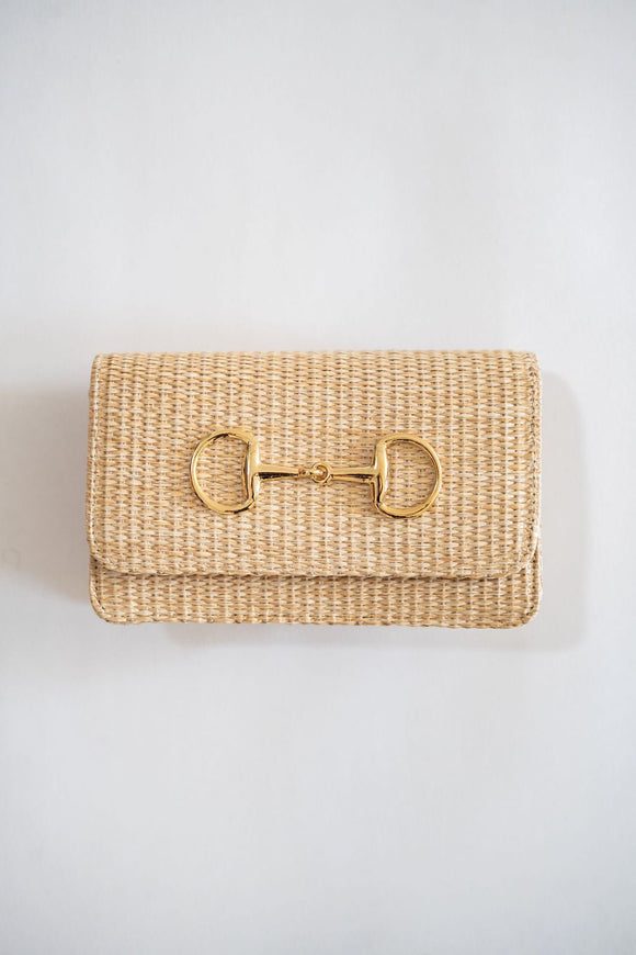 Ruby Straw Clutch