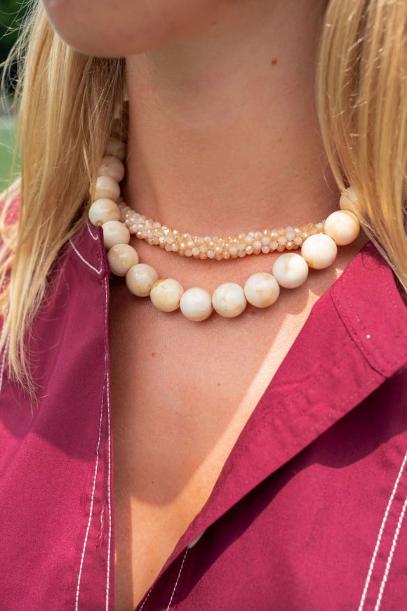 Ryan Beaded Acrylic Necklace