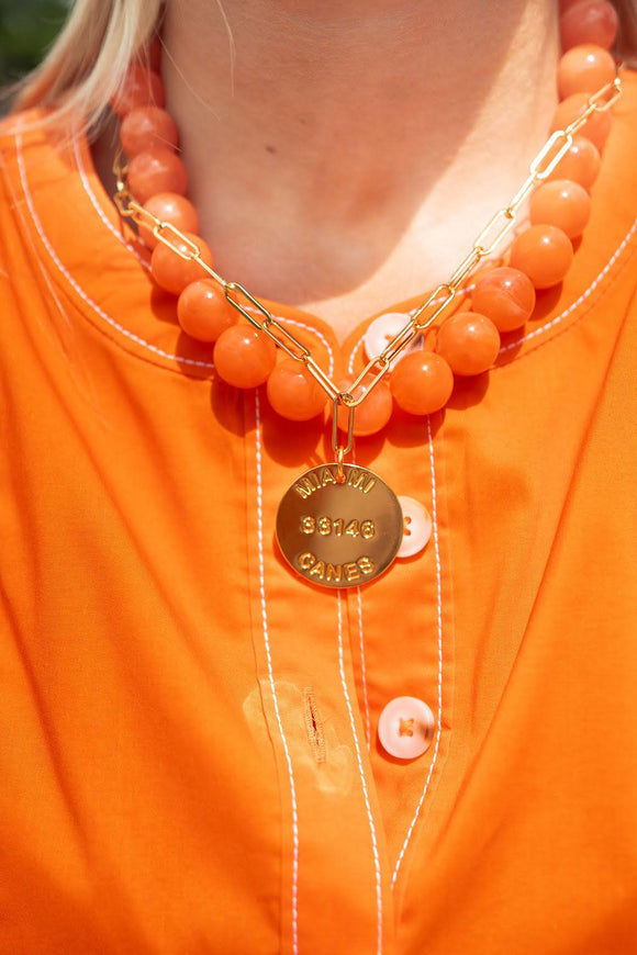 Ryan Beaded Acrylic Necklace