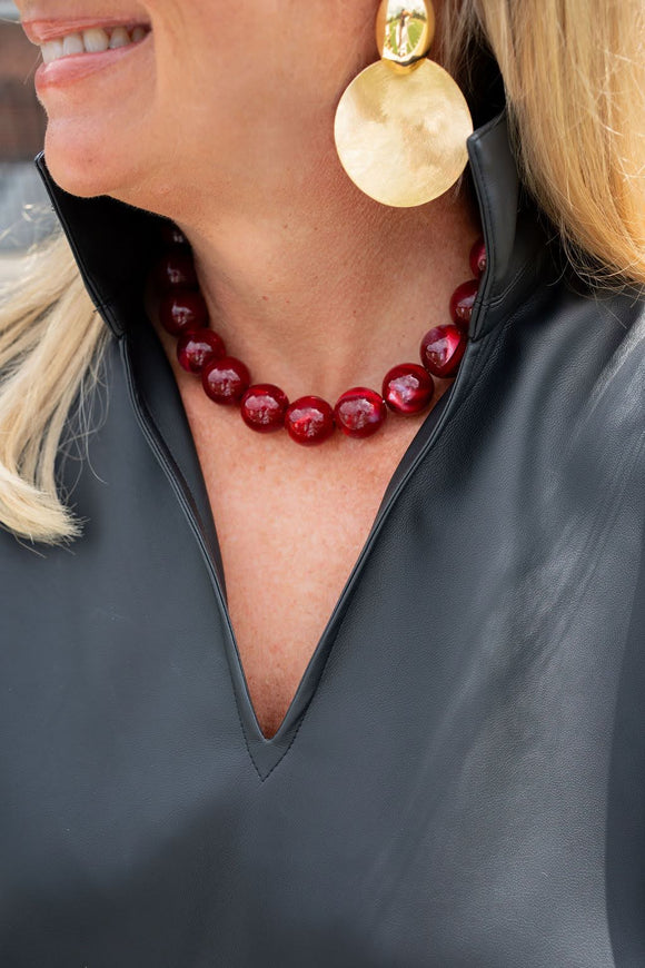 Ryan Beaded Acrylic Necklace