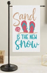 Sand is the New Snow Mini Flag Kit - Needlepoint by Laura