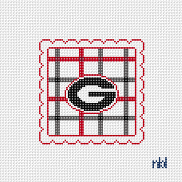 Georgia Scalloped edge needlepoint canvas 4.5 on 18 mesh