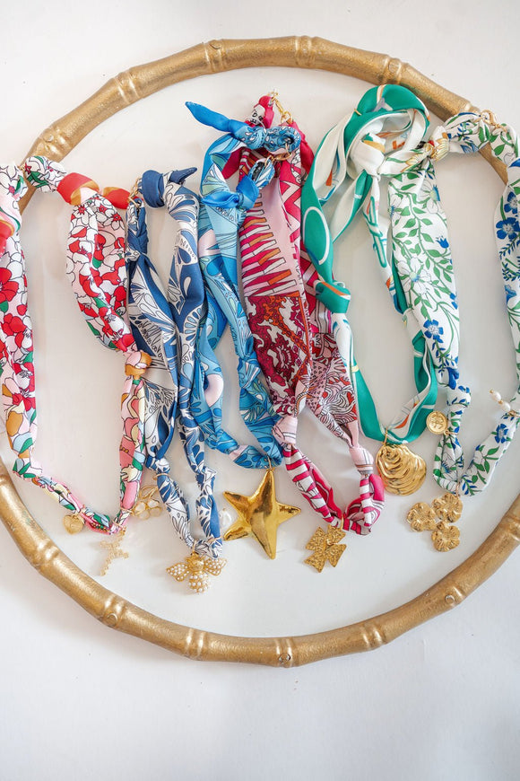 Scarf Necklaces - Spring
