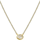 Small Oval Bezel Necklace-1
