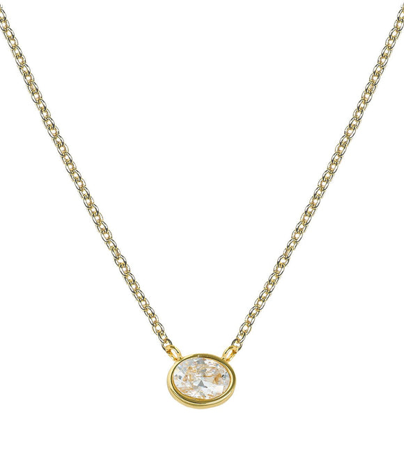Small Oval Bezel Necklace