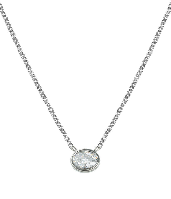 Small Oval Bezel Necklace