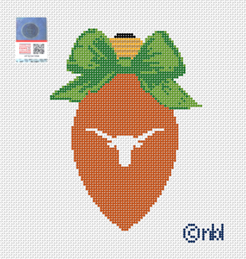 Texas Christmas Bow Light Bulb Green