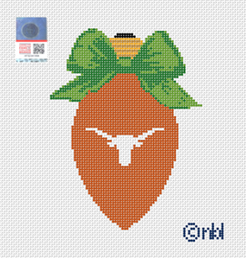 Texas Christmas Bow Light Bulb Green