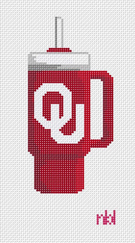 Oklahoma Tumbler - Needlepoint by Laura