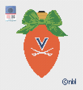 Virginia Christmas Bow Light Bulb Green