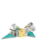 Wide Gold Scarf Cuff - Evie-8