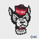 NC State Wolf Mascot 6 by 6-1