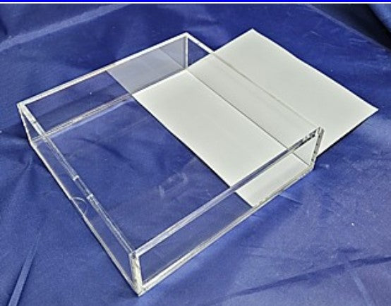 6 by 6 acrylic tray only with bottom opening - 0