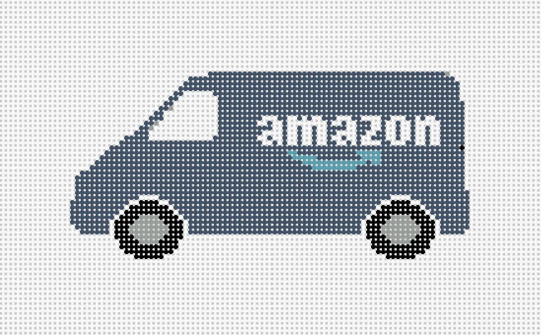 Amazon Delivery Truck - Needlepoint by Laura