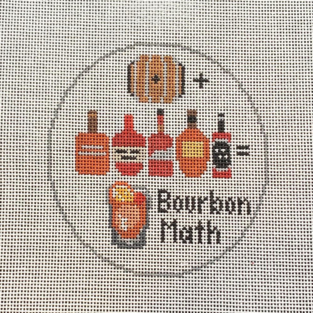 Bourbon Math Canvas - Needlepoint by Laura