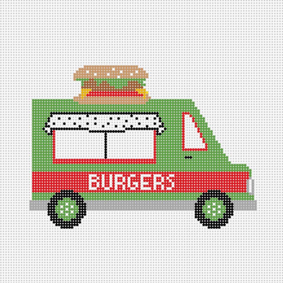 Burger Truck - Needlepoint by Laura