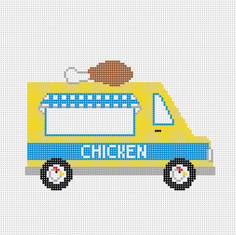 Chicken Truck - Needlepoint by Laura
