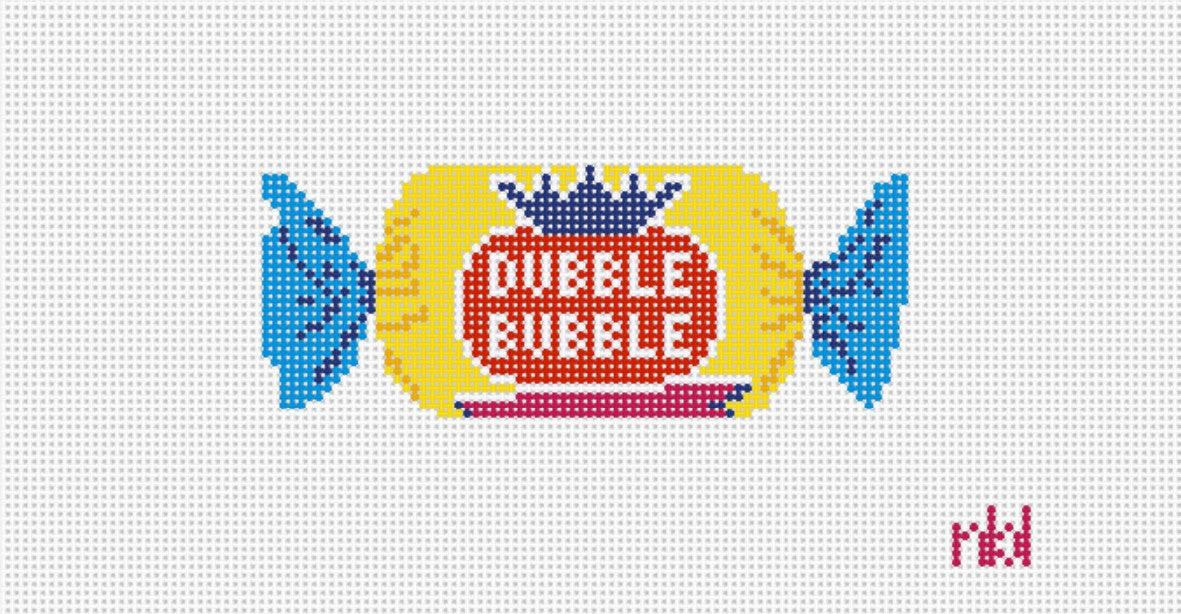 Dubble Bubble Needlepoint Canvas - Needlepoint by Laura
