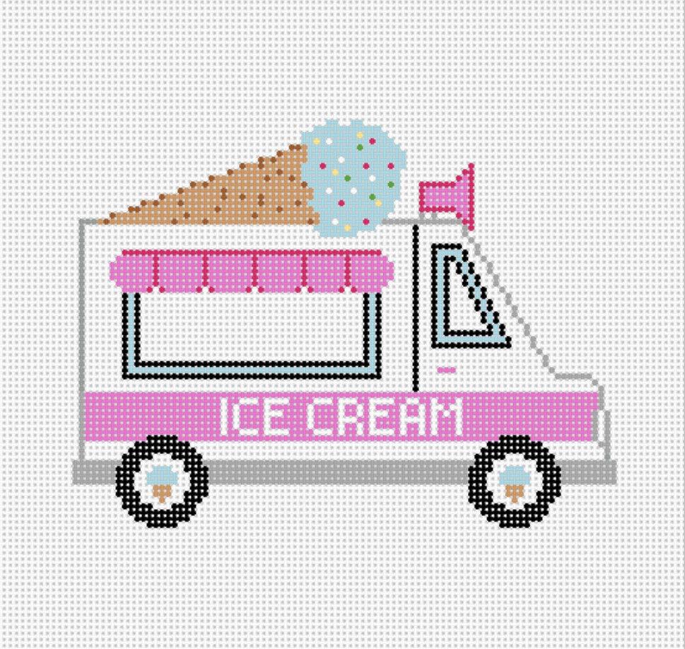 Ice Cream Truck - Needlepoint by Laura