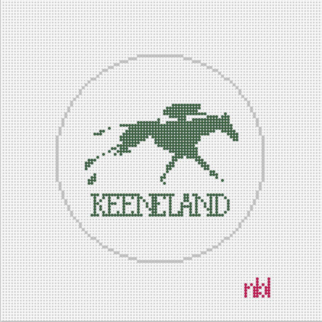 Keeneland ornament - Needlepoint by Laura
