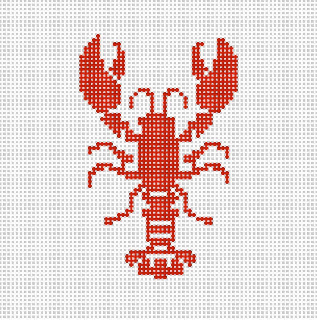 Lobster canvas - Needlepoint by Laura