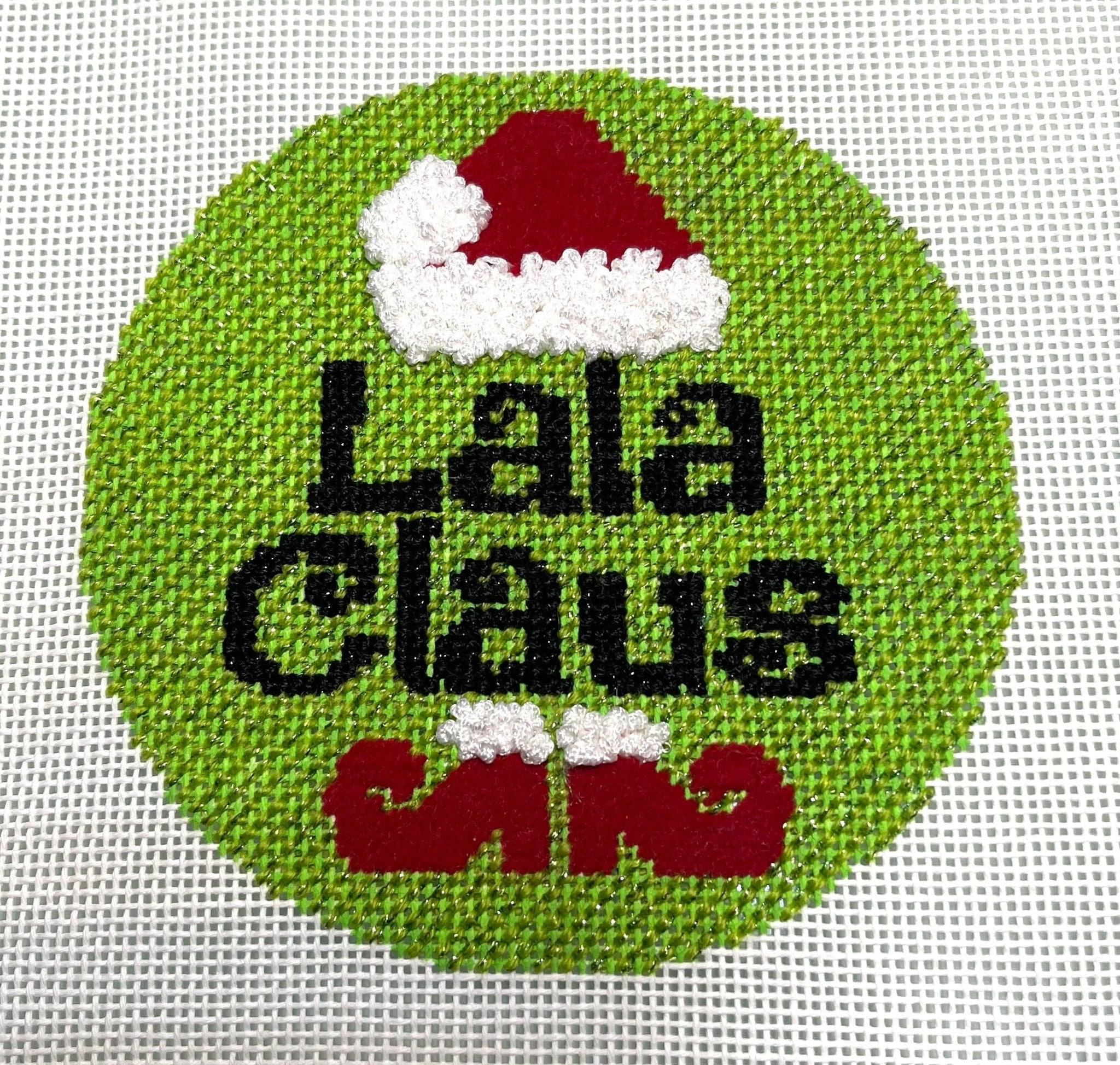 Mamaw Claus - Needlepoint by Laura