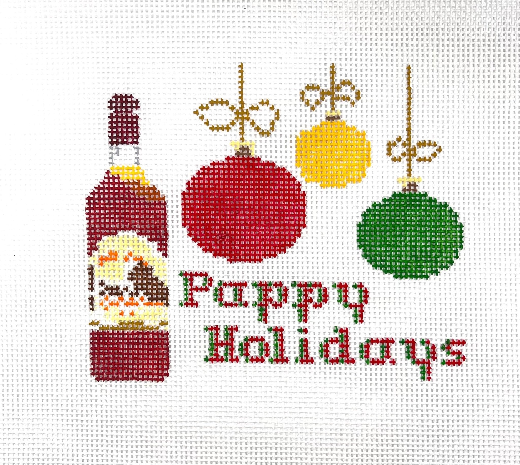 Pappy Holidays - Needlepoint by Laura