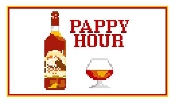 Pappy Hour no cigar - Needlepoint by Laura