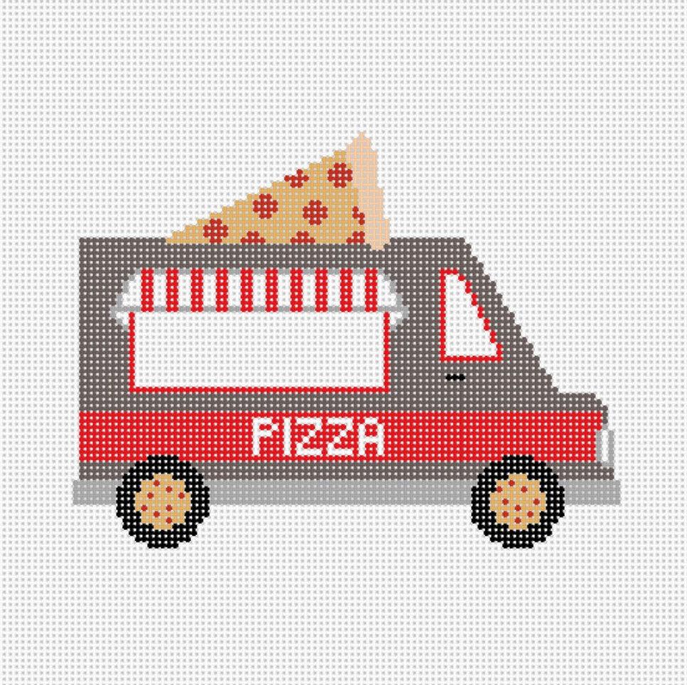 Pizza Truck - Needlepoint by Laura